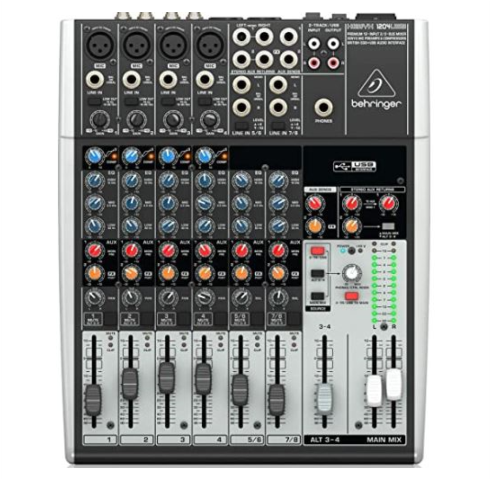 BEHRINGER Analog 48V PA Mixer Xenyx 1204USB