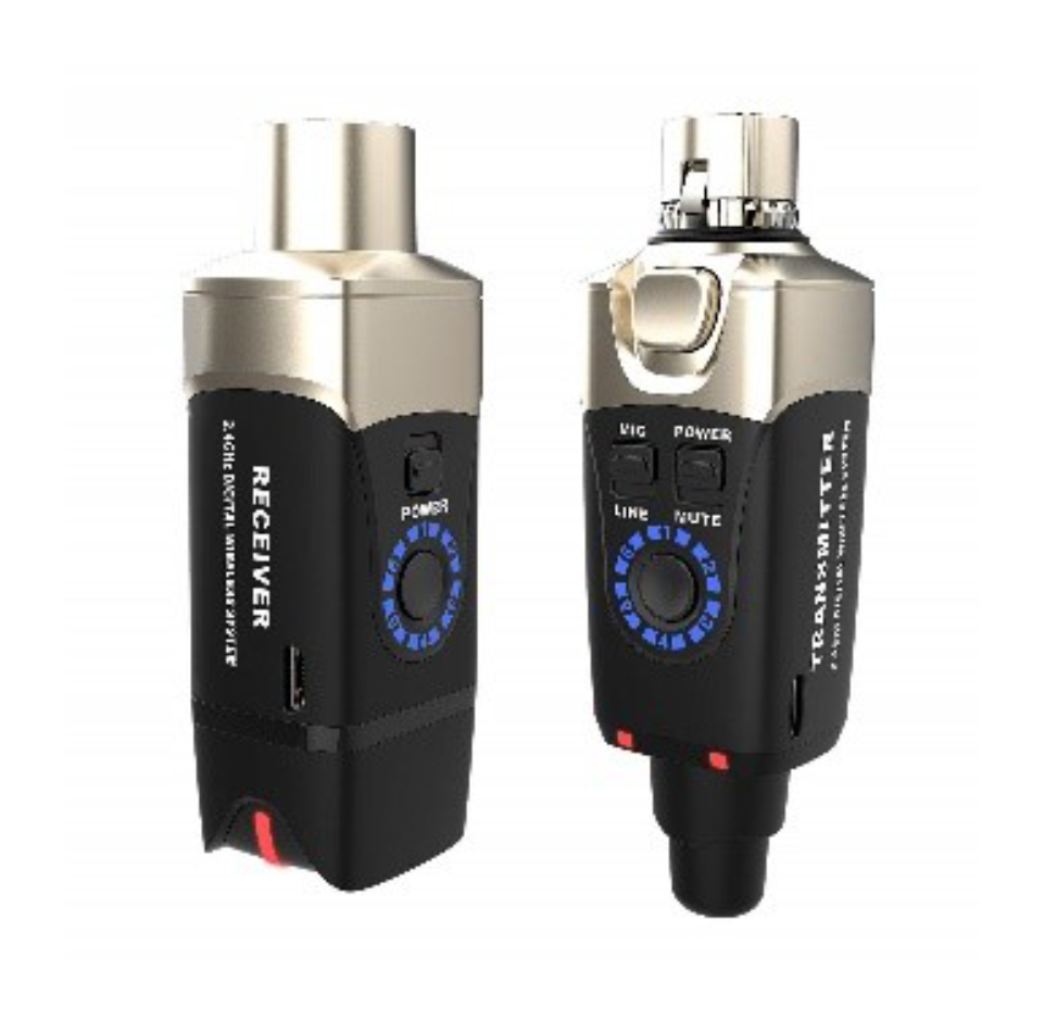 Wireless Microphone System, Turns Every wired Mic to wireless